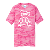 WHITE ASHER IVY LYFE TEDDY BEAR  PINK CAMO T-SHIRTS