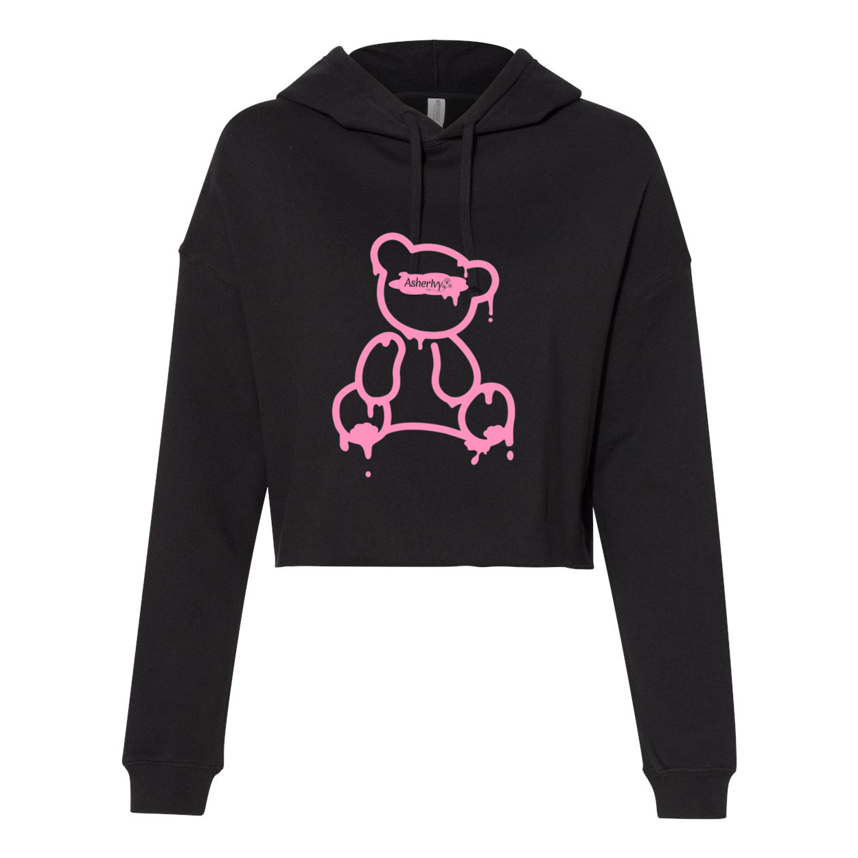 Cropped hoodie teddy bear buying sweatshirt