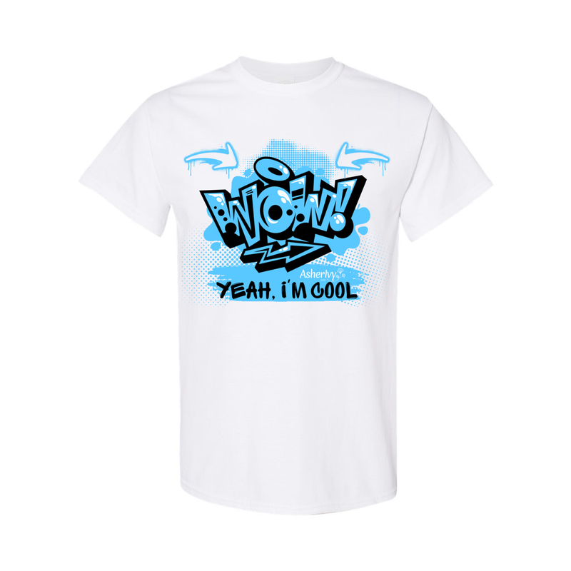 WoW yeah I'm cool Asher Ivy  White T-Shirt