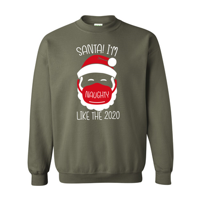 Red Santa Heavy Blend Crewneck Sweatshirt