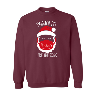 Red Santa Heavy Blend Crewneck Sweatshirt