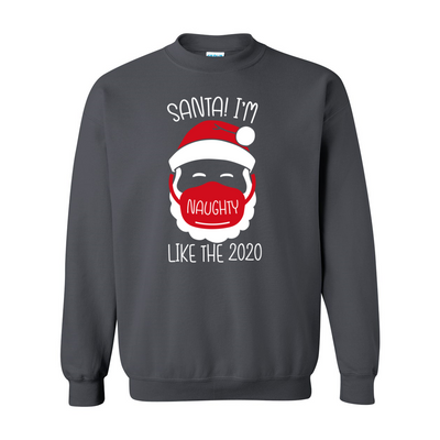 Red Santa Heavy Blend Crewneck Sweatshirt