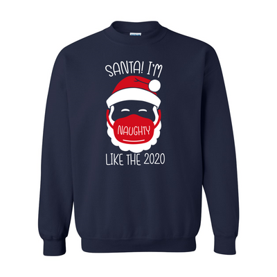 Red Santa Heavy Blend Crewneck Sweatshirt