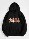 Graphic Drawstring Hoodie with Pocket