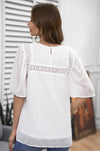 Flutter Sleeves Sheer Babydoll Top