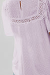 Flutter Sleeves Sheer Babydoll Top