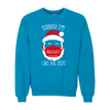 Red Santa Heavy Blend Crewneck Sweatshirt