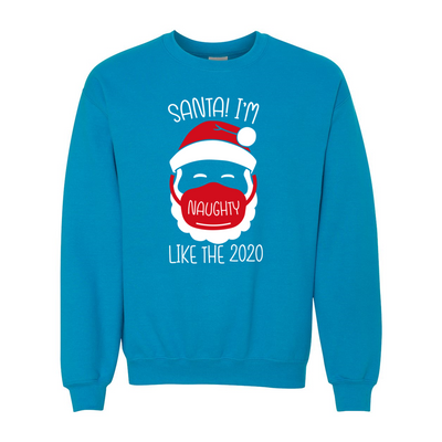 Red Santa Heavy Blend Crewneck Sweatshirt