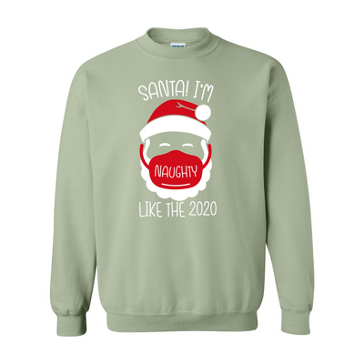 Red Santa Heavy Blend Crewneck Sweatshirt