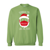 Red Santa Heavy Blend Crewneck Sweatshirt