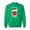 Red Santa Heavy Blend Crewneck Sweatshirt